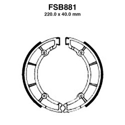 Ferodo Brake Shoes FSB881 for MOTO GUZZI : V7 Special 700 69-71 V7 700 67-76 Ganasce Freno Ferodo