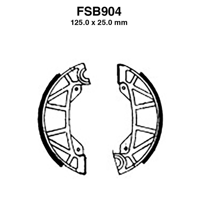 Ganasce Ferodo FSB904 per APRILIA Tuareg 125 84-87 e altri modelli Ganasce Freno Ferodo