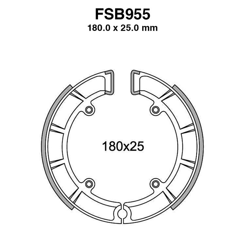 Ganasce Ferodo FSB955 Ganasce Freno Ferodo