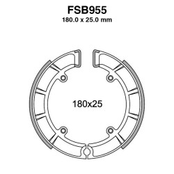 Ganasce Ferodo FSB955 Ganasce Freno Ferodo