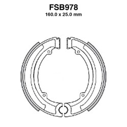 Ferodo Brake Shoes FSB978 for ROYAL ENFIELD Bullet 350 09-14 and other model Ganasce Freno Ferodo