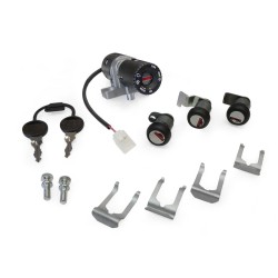 Kit 4PZ Bloccasterzo,Sella,Bauletto,Tappo Honda Pantheon per HONDA Pantheon 2T 125/1 50 nd e altri modelli