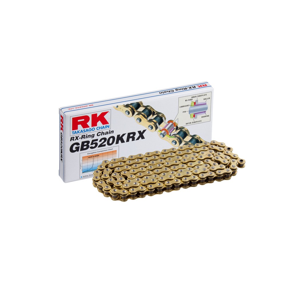 Rk Chain 520KXR Gold 110 Link - GB520KRX110CL