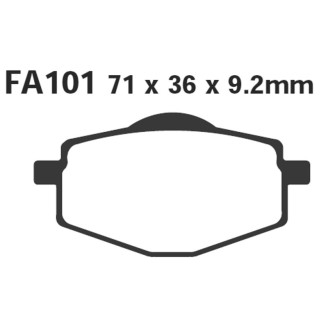 Brake Pads Tt Yamaha Xt TENERE600 87- for BETA 350 Euro/Jonathan nd and other model Brake Pads EBC