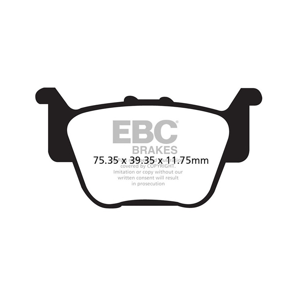 Brake Pads Tt Honda Trx 450/650 04-06 Rear for HONDA TRX 500 AC Foreman Rubicon 4X4 14-19 and other model Brake Pads EBC