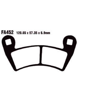 Brake Pads Tt Polaris RANGER500 08- - FA452TT