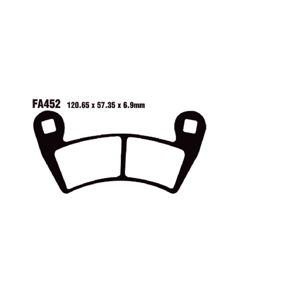 Brake Pads Tt Polaris RANGER500 08- - FA452TT