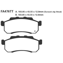 Brake Pads Tt Honda Muv 70009-13 - FA476TT
