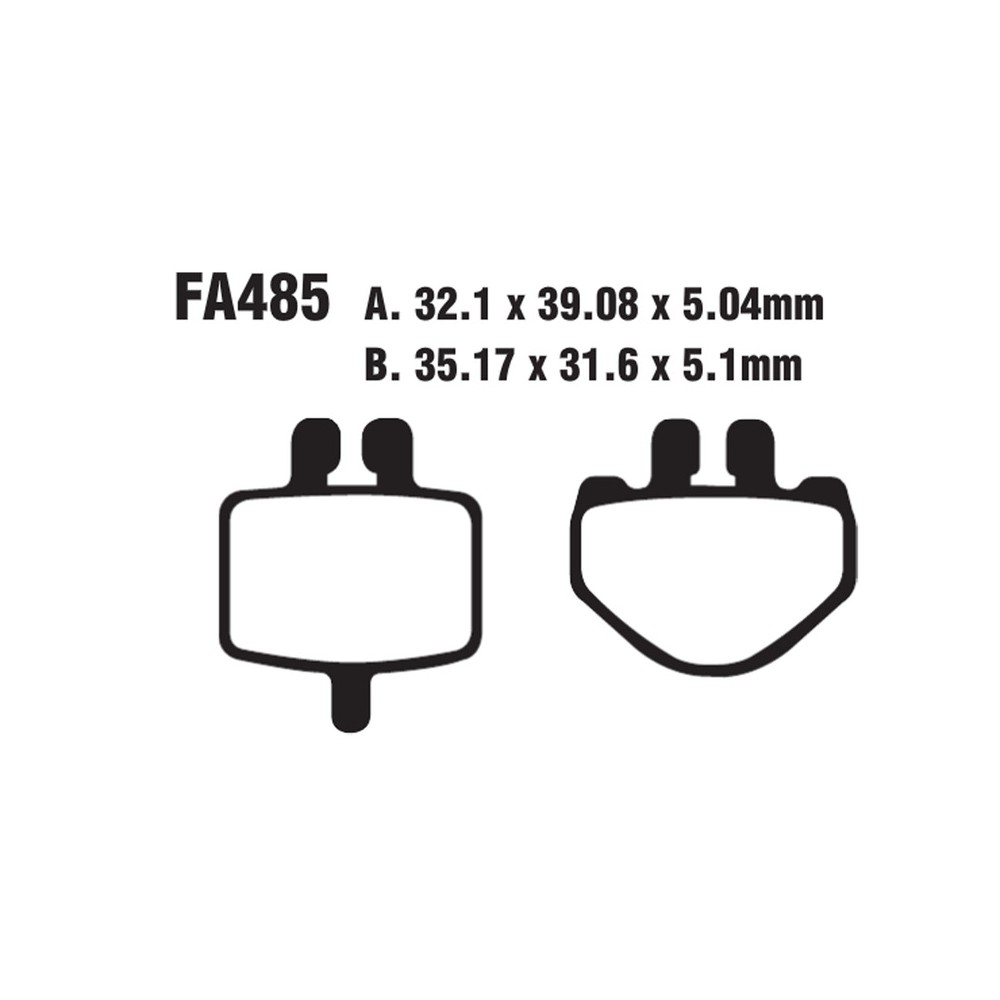 Brake Pads Tt Quadzilla Microbuggy - FA485TT