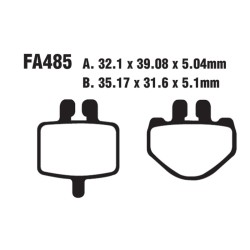 Brake Pads Tt Quadzilla Microbuggy - FA485TT