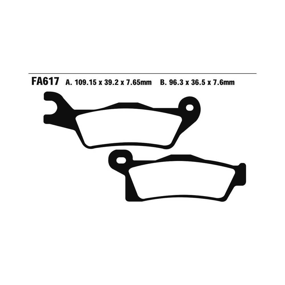 Brake Pads Tt Can Am OUTLANDER800/1000 21- Renegade - FA617TT