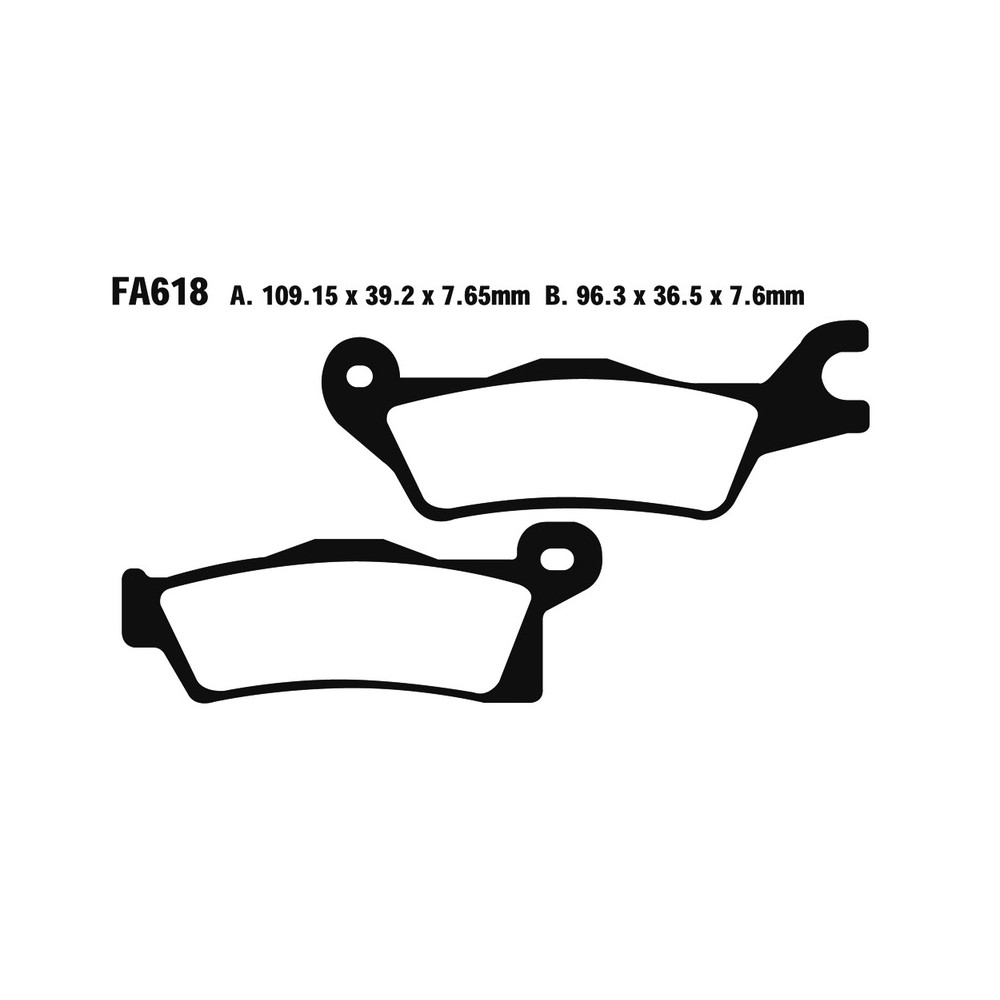 Brake Pads Tt Can Am OUTLANDER800/1000 21- Renegade - FA618TT