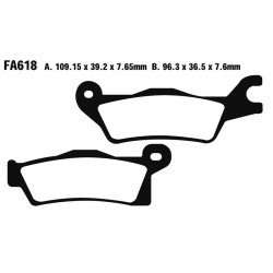 Brake Pads Tt Can Am OUTLANDER800/1000 21- Renegade - FA618TT