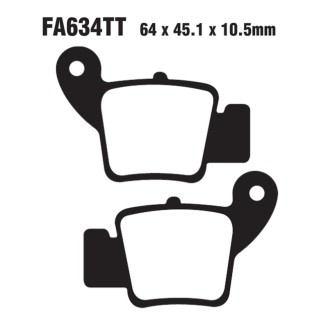Brake Pads Tt Ajp 125/200/250 - FA634TT