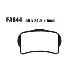 Brake Pads Tt Gas Gas Txt Racing 125/250/280 for GAS GAS Replica/Racing 2T 125/250/250/300 13-14 Brake Pads EBC