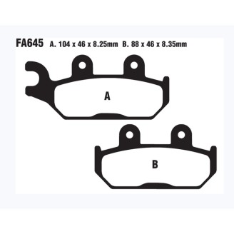 Brake Pads Tt Can Am Commander Brake Pads EBC