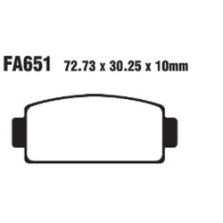 Brake Pads Tt Cf Moto / Quadzilla - FA651TT