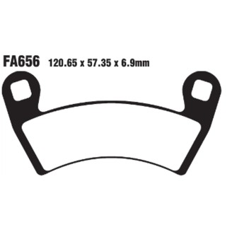 Pastiglie R Polaris SPORTSMAN325/570 Ant. per POLARIS 325 Sportsman Ace/Efi/Euro/HD 14-15 e altri modelli Pastillas de freno EBC