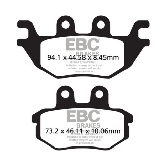 Brake Pads Tt FA686TT for KAWASAKI KAF 820 Mule Pro FXT/EPS 15-18 and other model Brake Pads EBC