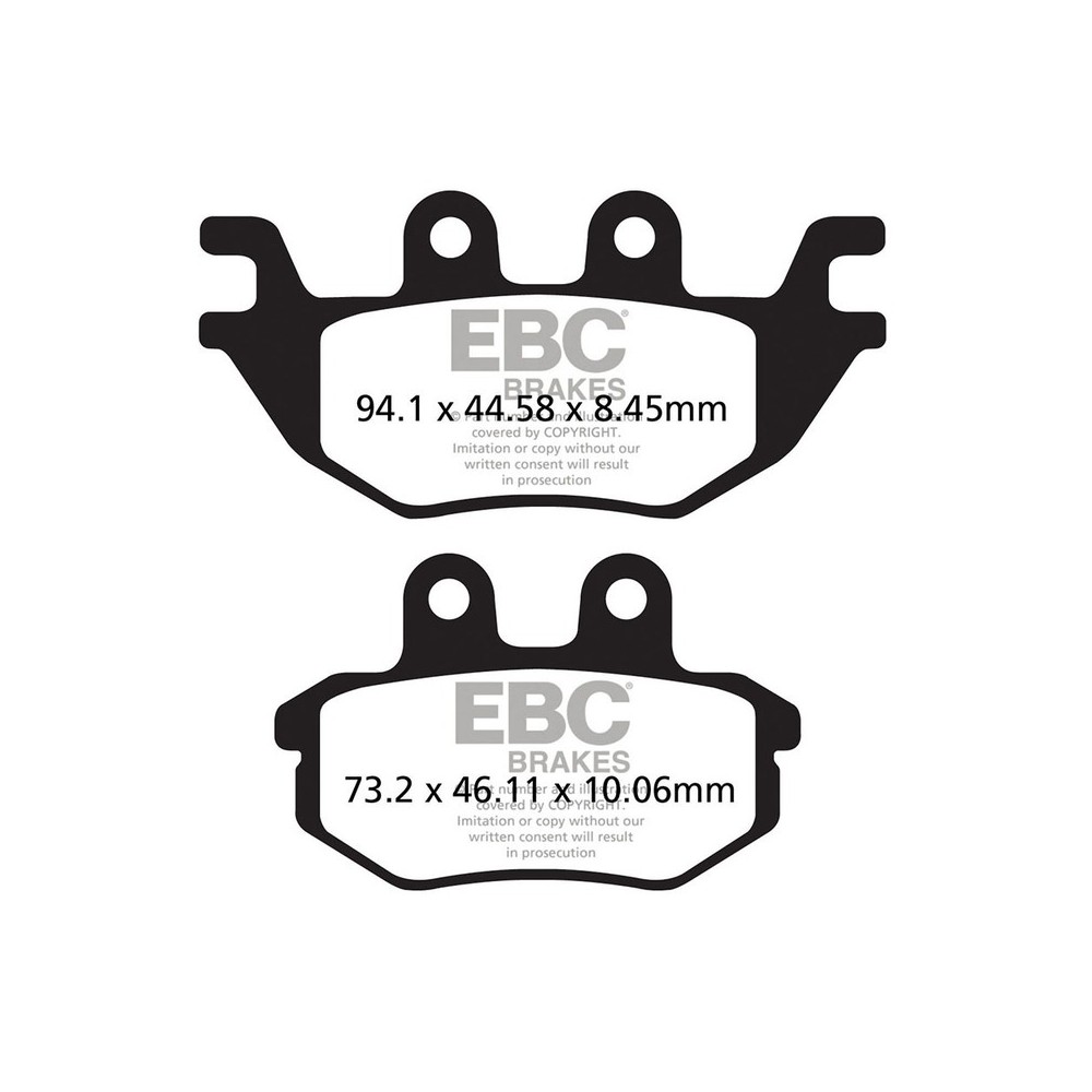 Brake Pads Tt FA686TT for KAWASAKI KAF 820 Mule Pro FXT/EPS 15-18 and other model Brake Pads EBC