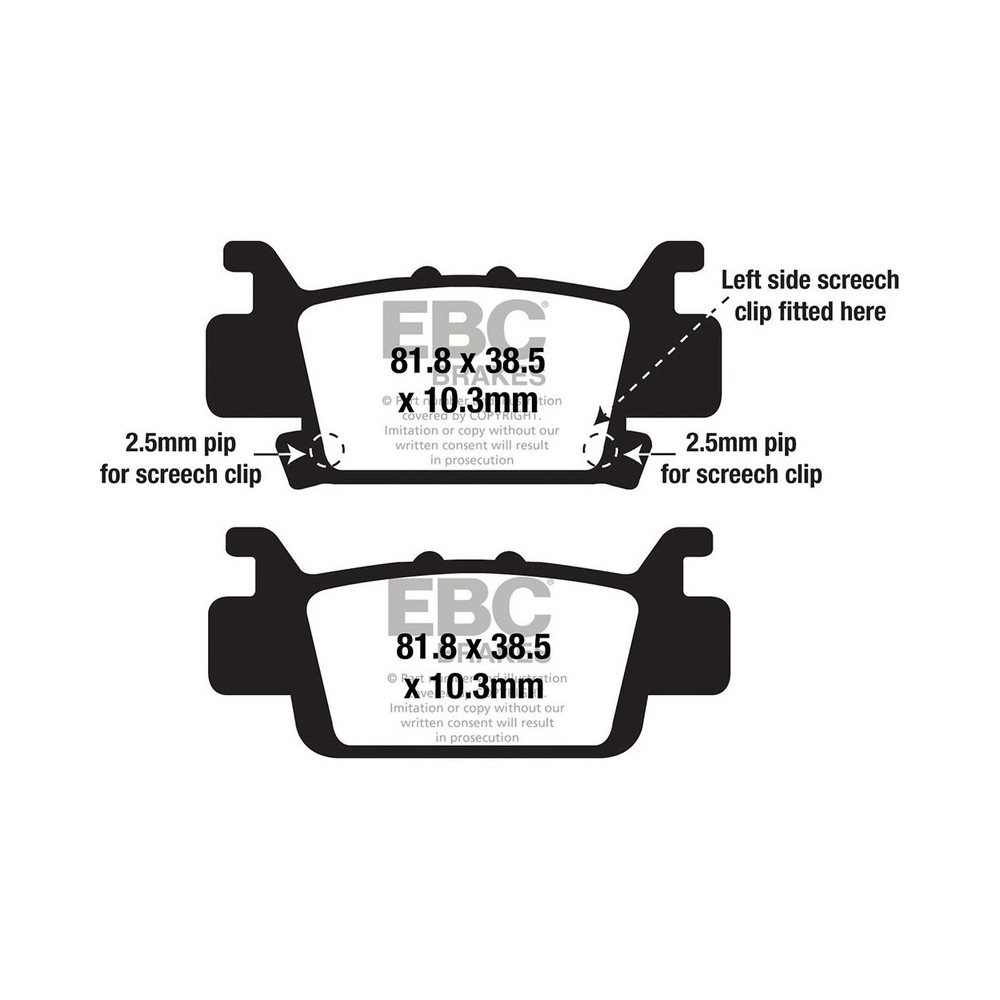 Brake Pads Tt FA701TT Brake Pads EBC