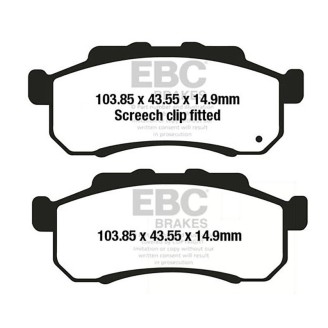 Brake Pads Tt FA712TT for HONDA SXS 500 Pioneer 15-17 and other model Brake Pads EBC