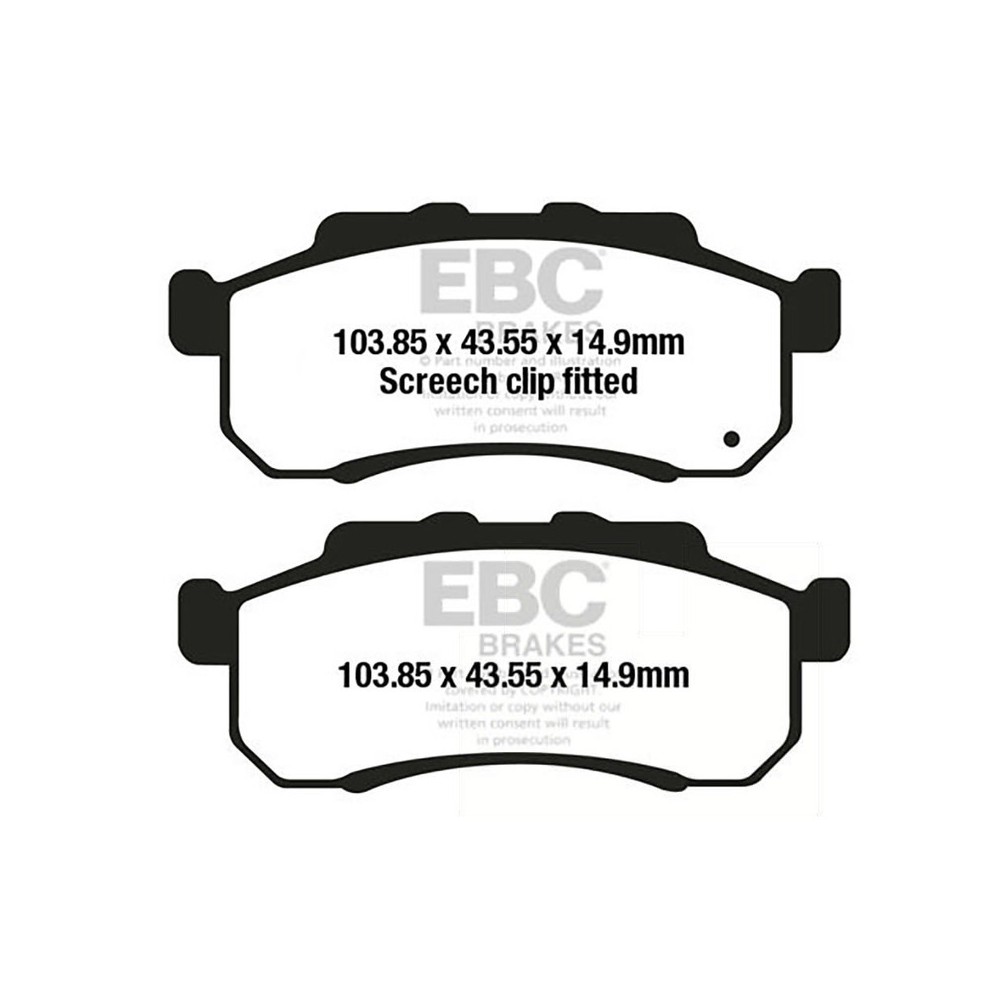 Brake Pads Tt FA712TT for HONDA SXS 500 Pioneer 15-17 and other model Brake Pads EBC
