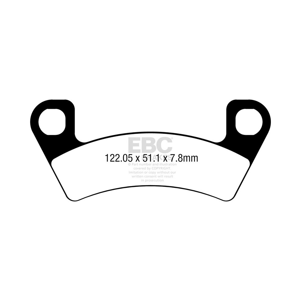 Pastiglie Tt FA741TTANT. per ARCTIC CAT Wildcat Sport 700 15-19 e altri modelli Bremsbeläge EBC