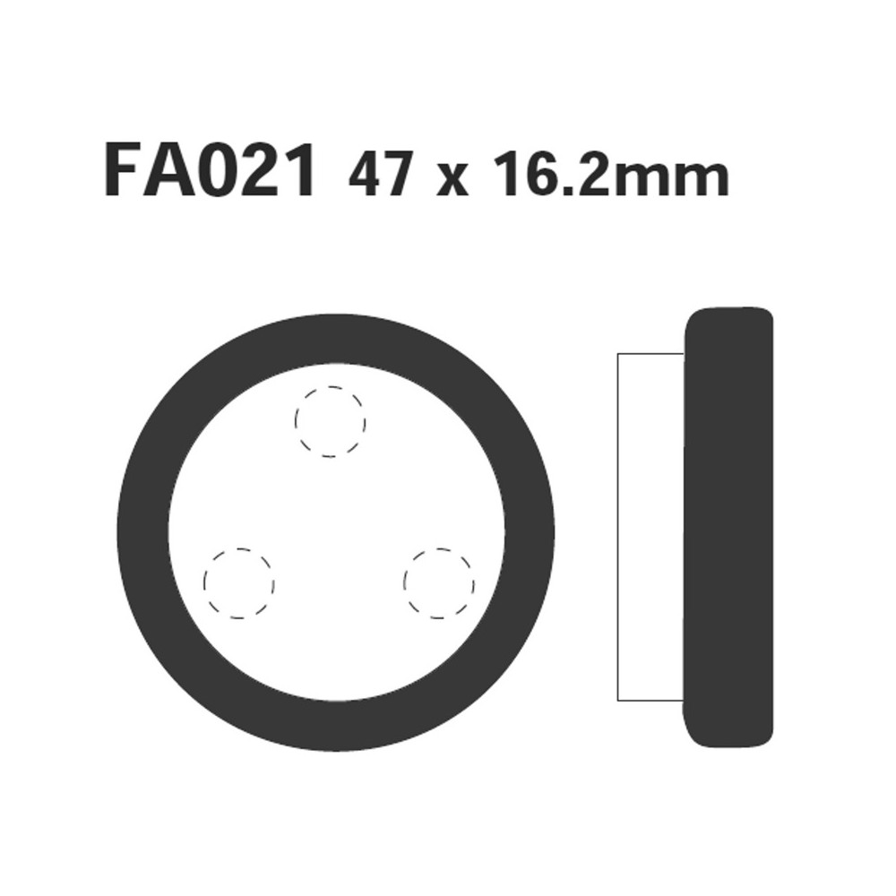 Brake Pads R Yamaha Yfm 35087-95 Rear - FA021