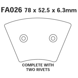 Brake Pads H.D. Fx-Xl 73-77 - FA026