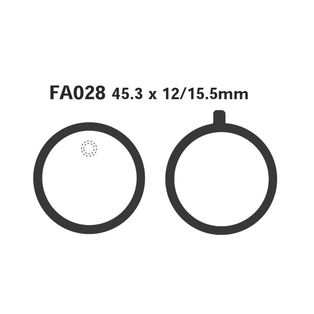 Brake Pads Yamaha Rd 100/125/200 Dx 75-80 - FA028