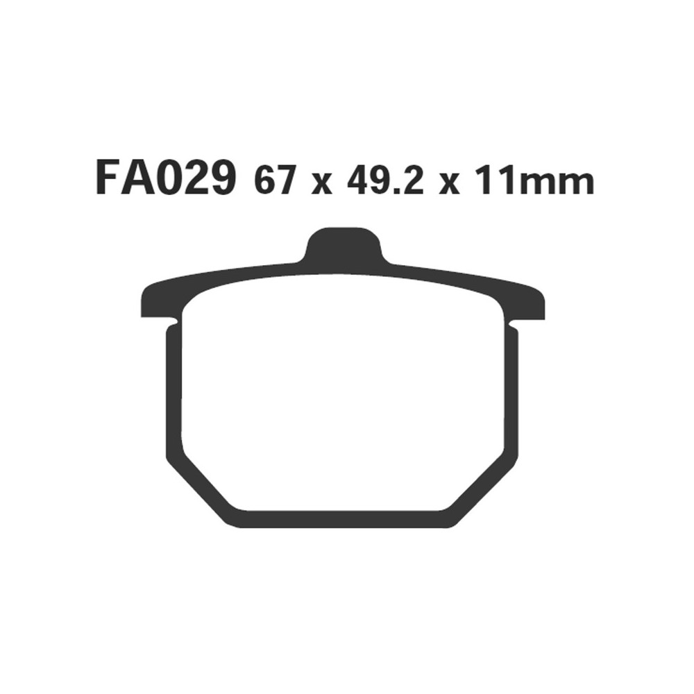 Pastiglie Honda CX500-CBX100080- Bremsbeläge EBC