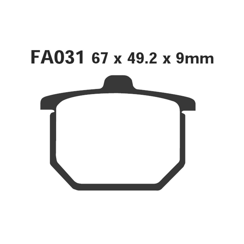 Brake Pads Honda CB750/900 79- - FA031