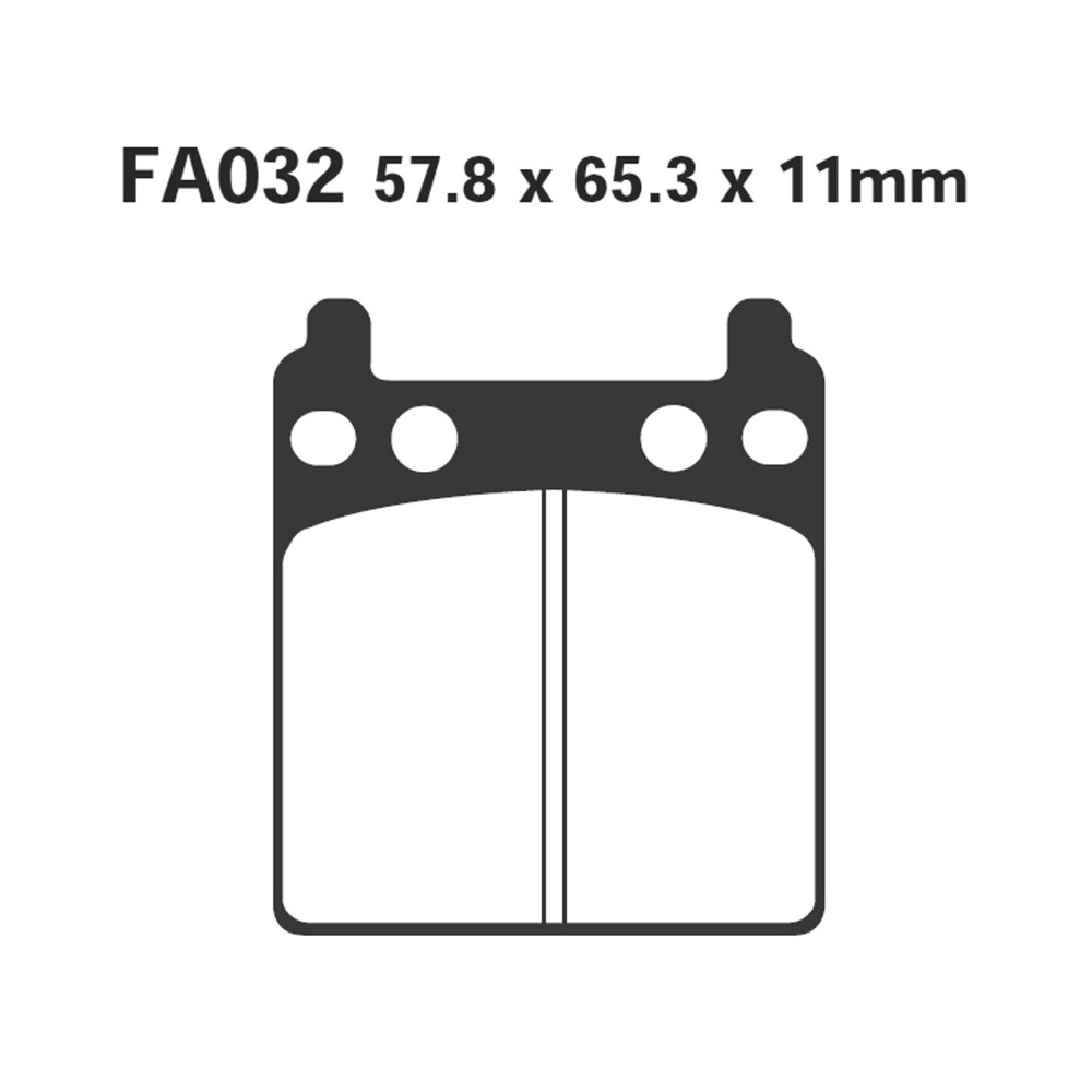 Pastiglie Honda CB750-GL100079- Pastillas de freno EBC