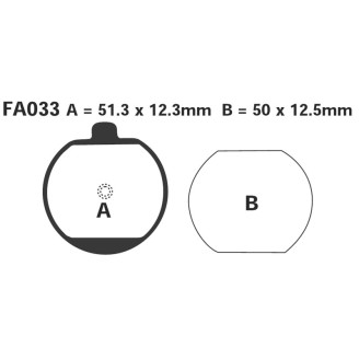 Brake Pads Kawa Z650/1000 77- - FA033