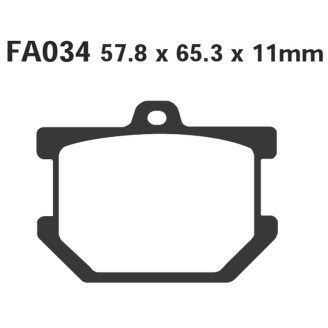Brake Pads Yamaha Xs 250/1100 - FA034