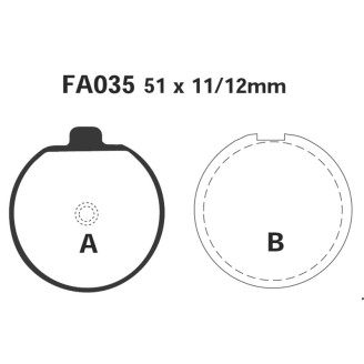 Brake Pads Suzuki GS400/75077-80 - FA035