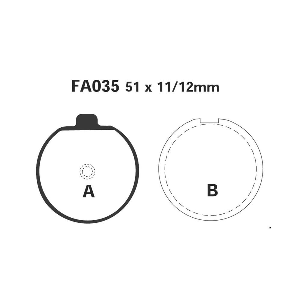 Brake Pads Suzuki GS400/75077-80 - FA035