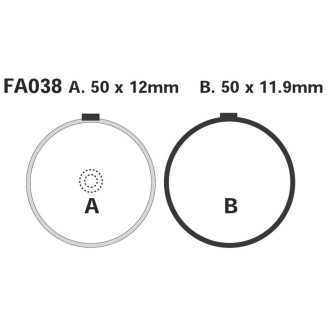 Brake Pads Suzuki GS550/100077-80 - FA038