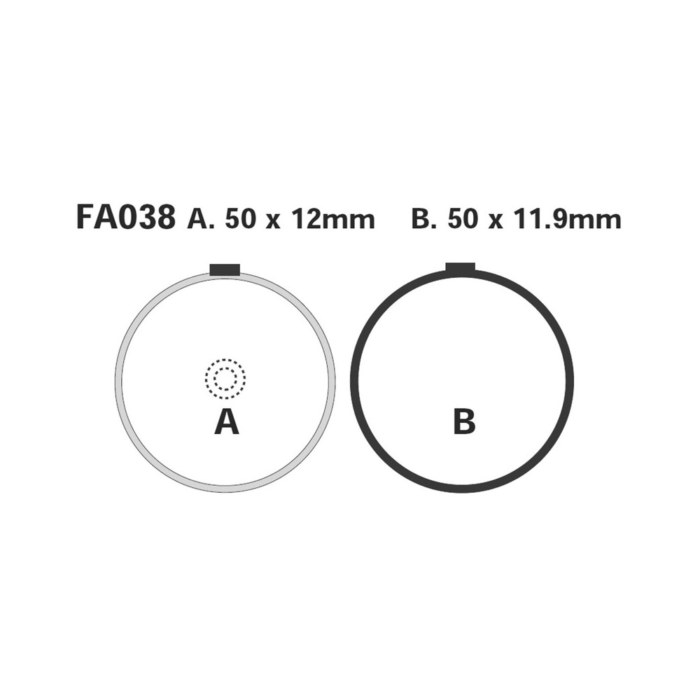 Pastiglie Suzuki GS550/100077-80 Bremsbeläge EBC