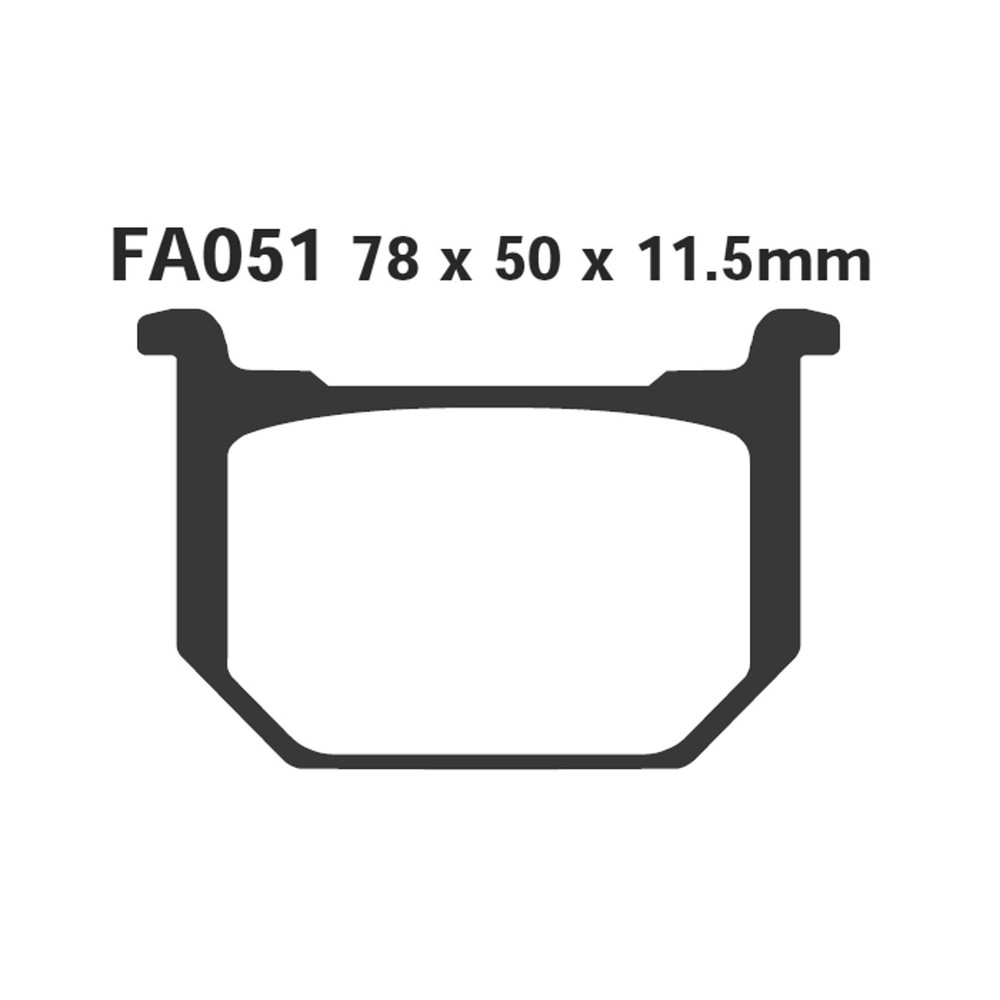Brake Pads Suzuki Gn 250GSX 400 80- - FA051