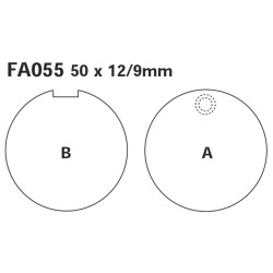 Brake Pads Suzuki Gt 73- Kawaz 900 - FA055