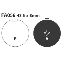 Brake Pads Hyosung Front - FA056