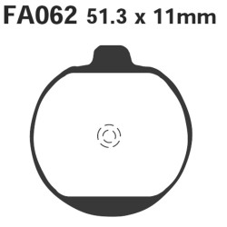 Pastiglie Kawa Z1000/1300 79-82 Ant.FA62 per KAWASAKI Z1000/00 79-82 Pastiglie Freno EBC