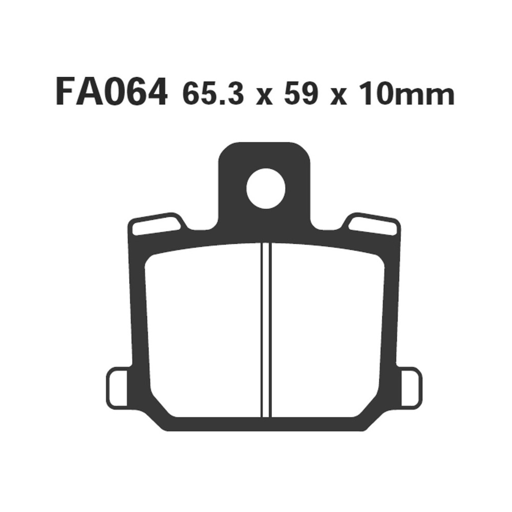 Brake Pads Yamaha Rd 250/35080- Front Brake Pads EBC
