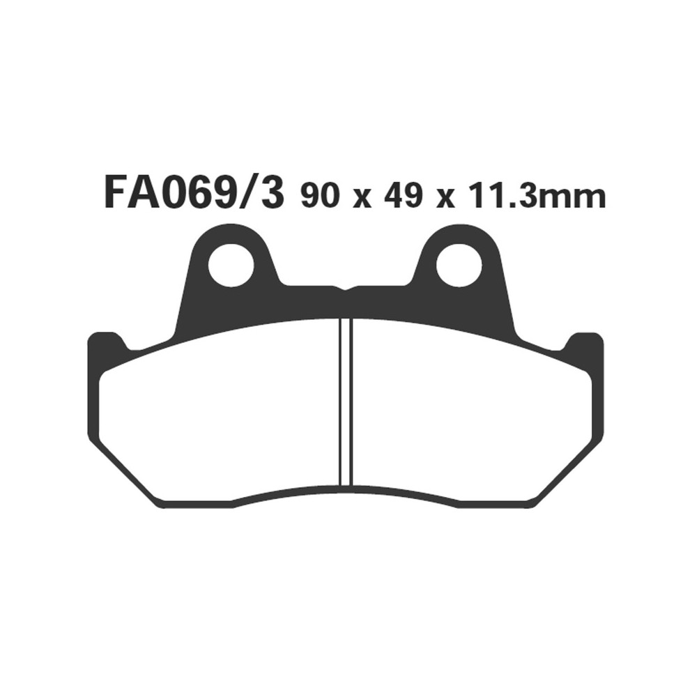 Brake Pads Honda GL1500 Reargoldwing - FA069/3