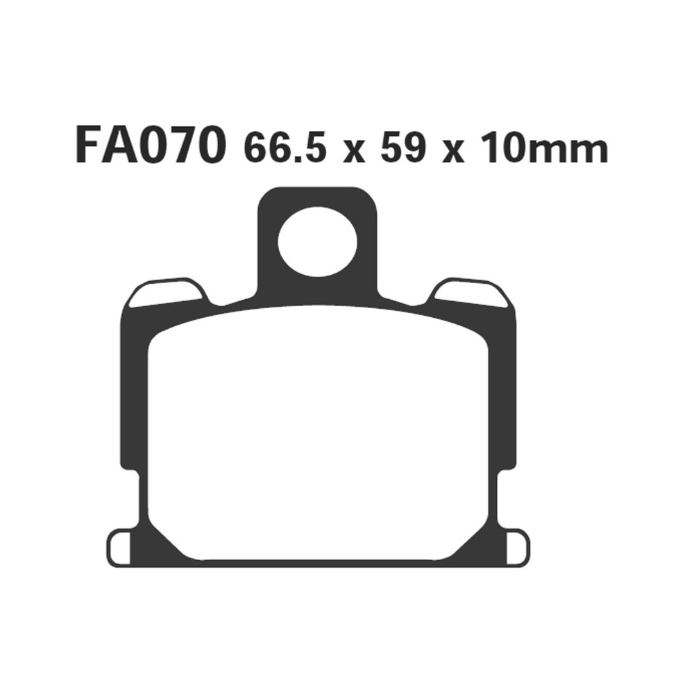 Brake Pads Yamaha Rd 50/350 XJ750 81- - FA070