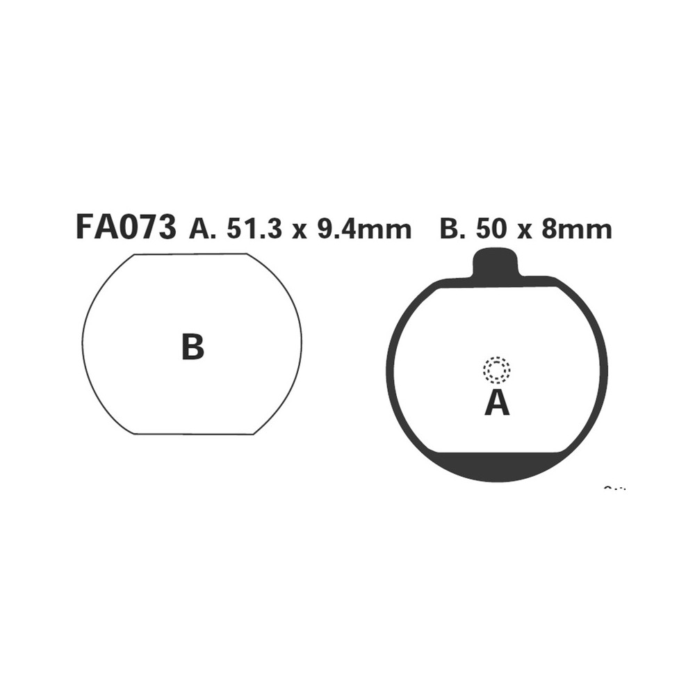 Pastiglie Kawa Z 250/1000 -80ANT. Pastiglie Freno EBC