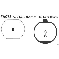 Brake Pads Kawa Z 250/1000 -80FRONT Brake Pads EBC