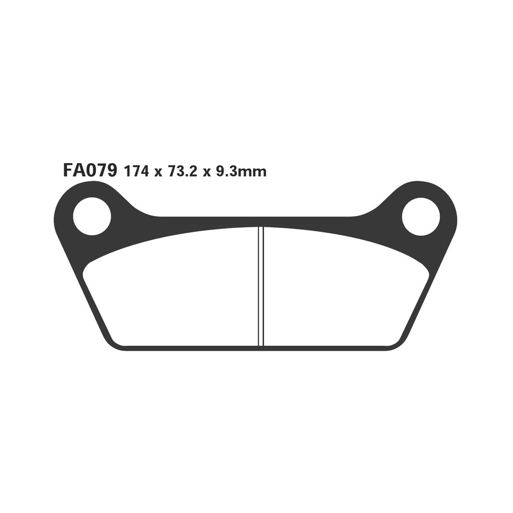 Brake Pads H.D. Fl-Flt 80-85REAR - FA079
